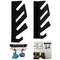 WANLIAN Skateboard Wall Mount Display Rack, Acrylic Skateboard Wall Mount with Hanger Hook, for Roller Skates, Longboard, and Helmets,Two Layers of Skateboard Hanger for Display and Storage