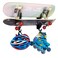 WANLIAN Acrylic Skateboard Wall Mount with Hanger Hook, Skateboard Wall Mount Display Rack for Roller Skates, Longboard, and Helmets,Two Layers of Skateboard Hanger for Display and Storage