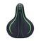LIOOBO Bicycle Saddle Shock Absorption Comfortable Bicycle Seat for Man Woman Male (Black Green)