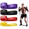 VEICK Resistance Bands for Working Out, Rubber Exercise Band Set for Men Women, Heavy Full Body Elastic Workout Bands Equipment for Home Fitness Gym, 4pcs