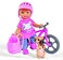 Simba Evi Holiday Bike, 6-inch Height, Multicolor - with a Bicycle and Dog in a Backpack, for Girls, Birthday Gift, Collection