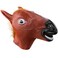 Skeleteen Horse Head-Costume-Mask - Realistic Brown Animal Head Horse-Masks For-Adults And Kids
