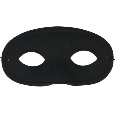 Skeleteen Black Superhero Eye Mask- Masquerade Accessories Mysterious Black Half Mask For Adults and Kids
