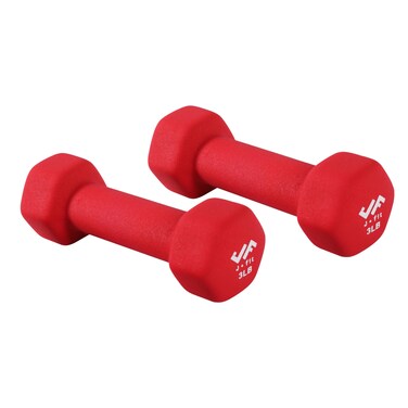 JFIT Neoprene Dumbbell Pairs, 3 LB
