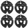 Yes4All 1.25Lb Dumbbell Fractional Weight Plates 2 Pieces/4 Pieces - Designed For Dumbbell Training, Micro Loading, And Body Workout
