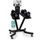 Lifepro Adjustable Dumbbell Stand Rack - Compatible with PowerFlow Plus, PowerUp Plus, and for More Brands- Phone Holder, featured Castors - Home Gym Storage and Convenient Strength Training