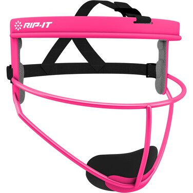 RIP-IT Original Defense Softball Face Mask   Lightweight Protective Softball Fielder's Mask   Youth   Pink