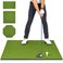 GoSports Golf Hitting Mat - ELITE 5 x 4 ft - 15 mm Artificial Turf Training Mat for Indoor/Outdoor Swing Practice, Includes 3 Rubber Tees