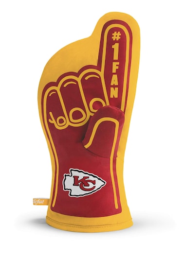 NFL Kansas City Chiefs NFL Kansas City ChiefsNFL #1 Oven Mitt, Red, Dimensions: 13.25" x 6.5