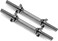 Yes4All Dumbbell Handles with Collars Standard for 1-inch Plates Weight Set (Chrome, Set of 2)