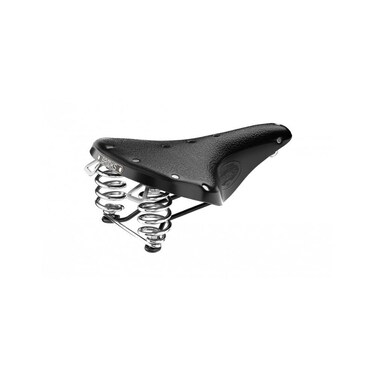 Brooks B67 Single Rail Saddle Black Black Rail/Chrome Spring