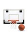 SKLZ Pro Mini Basketball Hoop - 18" x 12" Clear, Shatterproof Backboard, Breakaway Rim, Heavy Duty Net, &amp; 5" Ball - Easy Mount Padded, Slide-On Over-Door Mounts - Suitable for Office, Dorm, Bedroom