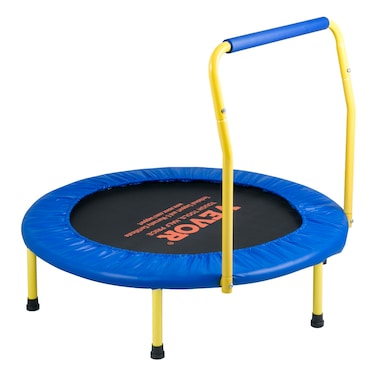 VEVOR 3FT Trampoline for Kids, 36" Trampolines Indoor/Outdoor Trampoline for Toddlers, Foldable Mini Baby Trampoline with Foam Handle, Recreational Trampoline Birthday Gift for 3+ Years Kids