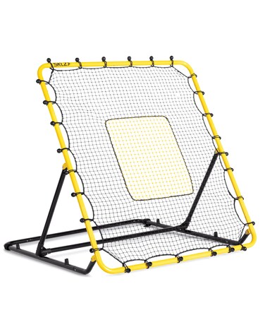 SKLZ Fielding Trainer - Baseball &amp; Softball Pitch-Back Rebound Net - Ground, Line Drive &amp; Fly Ball Return Settings - 4 x 4.5-Foot Steel Frame, UV &amp; Weather Resistant Bungee Net, Easy-Fold Design