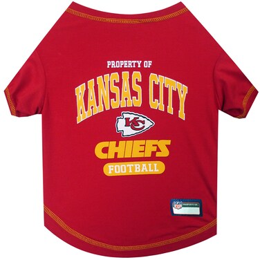 Pets First PET SHIRT for Dogs &amp; Cats - NFL KANSAS CITY CHIEFS Dog T-Shirt, Small. - Cutest Pet Tee Shirt for the real sporty pup
