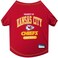 Pets First PET SHIRT for Dogs &amp; Cats - NFL KANSAS CITY CHIEFS Dog T-Shirt, Small. - Cutest Pet Tee Shirt for the real sporty pup