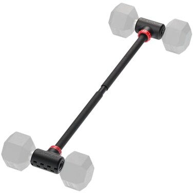 Jayflex Hyperbell Bar - Convert Dumbbells to Barbell Set for Home Fitness - Adjustable &amp; 200 lb Capacity Weight Barbell for Weight Lifting