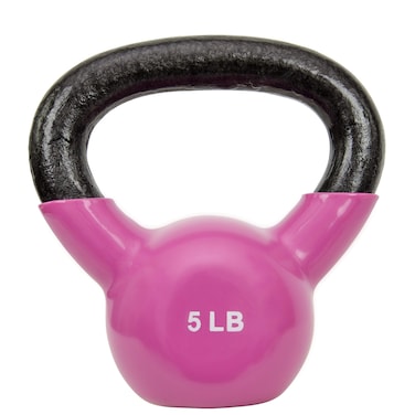 Sunny Health &amp; Fitness Sunny Vinyl Coated Kettlebell (5-Pound)