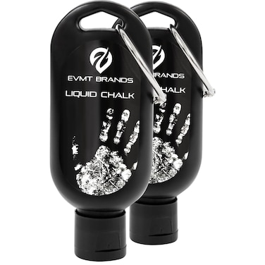 EVMT Brands Liquid Chalk. Mess Free Gym Chalk for Weightlifting, Gymnastics, Rock Climbing, Dancing, and Lifting. Sweat Resistant and Long Lasting for Stronger Hand Grip. Package May Vary.