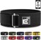 Self-Locking Weight Lifting Belt - Premium Weightlifting Belt for Serious Functional Fitness, Power Lifting, and Olympic Lifting Athletes - Training Belts for Men and Women (Medium, Black)