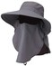 PanPacSight Sun Fishing Hat Face Neck Cover Ponytail Wide Brim UPF 50+ Water Resistant Adjustable Visor Cap