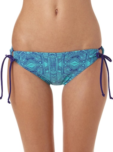 Roxy Juniors Bali Tide Scooter Lowrider Tie Side Bottom, Deep Blue, Large