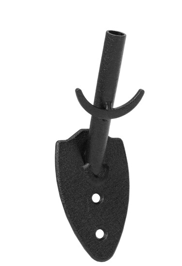 Skull Hooker Powder-Coated Steel Big Game Hook Flush Display Wall Mount, Mounts Bear, Deer &amp; Antelope Specie Skulls, Black