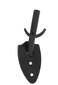 Skull Hooker Powder-Coated Steel Big Game Hook Flush Display Wall Mount, Mounts Bear, Deer &amp; Antelope Specie Skulls, Black