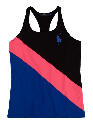 Women's US Open Color-Blocked Racerback Logo Tank-BM-L