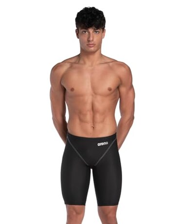ARENA Men's Standard Racing Jammer Powerskin ST Next Knee Length Tech Swim Suit, Black