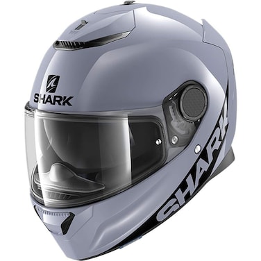 SHARK unisex adult Full Face SPARTAN 1 2 BLANK Grey GLOSSY L , Multi, Large US