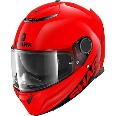 SHARK Unisex-Adult Full Face Spartan 1.2 Blank-Red-XL. (Multi