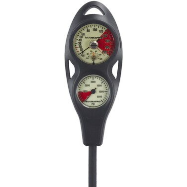 SCUBAPRO 2-Gauge in-Line Diving Console, PGPSI DGFT