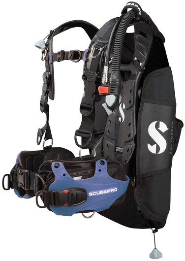SCUBAPRO Hydros Pro Women's BCD w/BPI, Blue, L