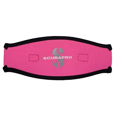 Scubapro Neoprene Mask Strap Cover, Black/Pink, One Size (24.700.100)