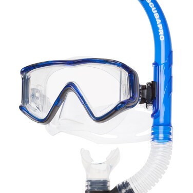 SCUBAPRO Sub Vu Diving Mask Set with Snorkel, Blue