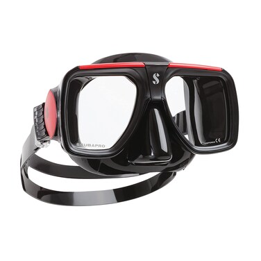 SCUBAPRO Solara Diving Mask, Black/Red