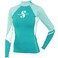 SCUBAPRO Women's Standard UPF 80 T-Flex Rash Guard, Long Sleeve, Caribbean, S