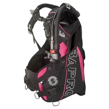 SCUBAPRO Bella Diving BCD with 5th Generation Air2 Octopus/Inflator (Extra Large, Black/Pink)