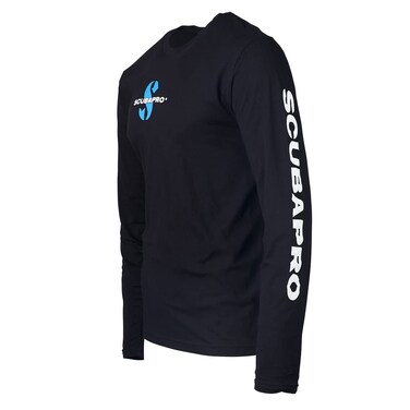 SCUBAPRO Men's Diver Long-Sleeve T-Shirt, Black, Large