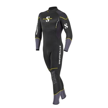 SCUBAPRO Men's Sport Steamer Wetsuit with 3mm Thickness, X-Large, Black/Yellow
