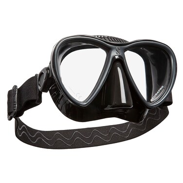 SCUBAPRO Synergy Twin Trufit Scuba Mask with Dual Lens and Comfort Strap for Diving, Black