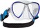 Scubapro Synergy Twin Mask with Comfort Strap - Blue/Silver - Clear Silicone