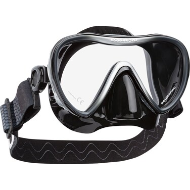 Scubapro Synergy 2 Mask with Comfort Strap - Black/Silver - Black Silicone