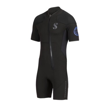 SCUBAPRO Oneflex Shorty Men's Diving Wetsuit, 2.5mm, Short Sleeve, X-Foam Neoprene, S