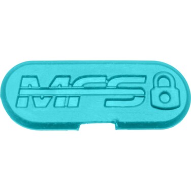 SCUBAPRO Modular Fin System Lock Plate Set for Scuba Diving Fin Assembly, 2 Right and 2 Left Lock Plates, Turquoise