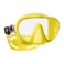 SCUBAPRO Ghost Scuba Dive Mask, Low-Volume Frameless Design w/Ultra Clear Single Lens, Silicone Skirt and Easy-Adjust Strap Buckles, Yellow