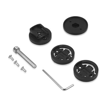 kwmobile 1x Bicycle Mount Compatible with Garmin Edge/Bryton Rider/CatEye - Set of 1 Top Cap Mounts for Bike GPS Navigation