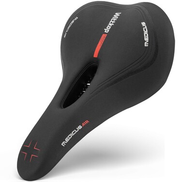 Wittkop Bike Seat, Waterproof Bicycle Saddle for Comfort, Mountain &amp; Road Biking, Wide Bike Seats for Men &amp; Women, BMX, MTB, Bike Seat Comfort, Waterproof Bike Saddle with Innovative 5-Zone-Concept