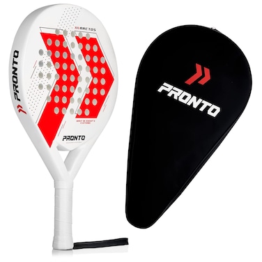 Recreational Padel Racket - PRONTO Arctos - Durable and Well-Balanced Paddle for Beginners - Carbon Fiber Frame and Soft EVA Core - Control &amp; Precision Oriented Raquet - Protective Carry Bag Included